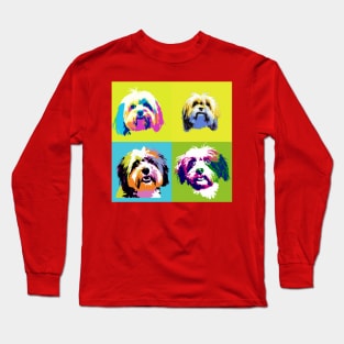 Havanese Pop Art - Dog Lover Gifts Long Sleeve T-Shirt